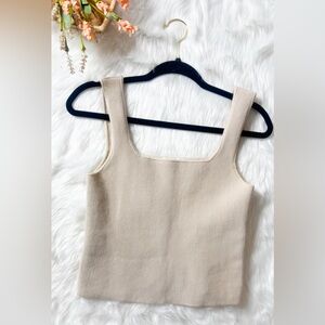 Reformation Cream Tank Top